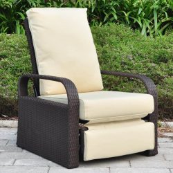 Outdoor Wicker Recliner Chair