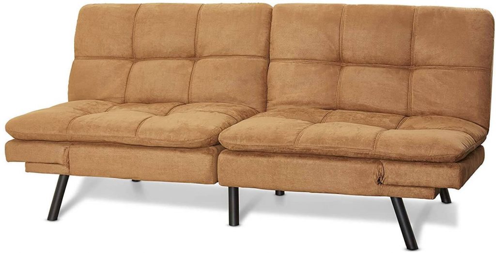 Mainstay Wooden Frame Split Seat and Back Futon