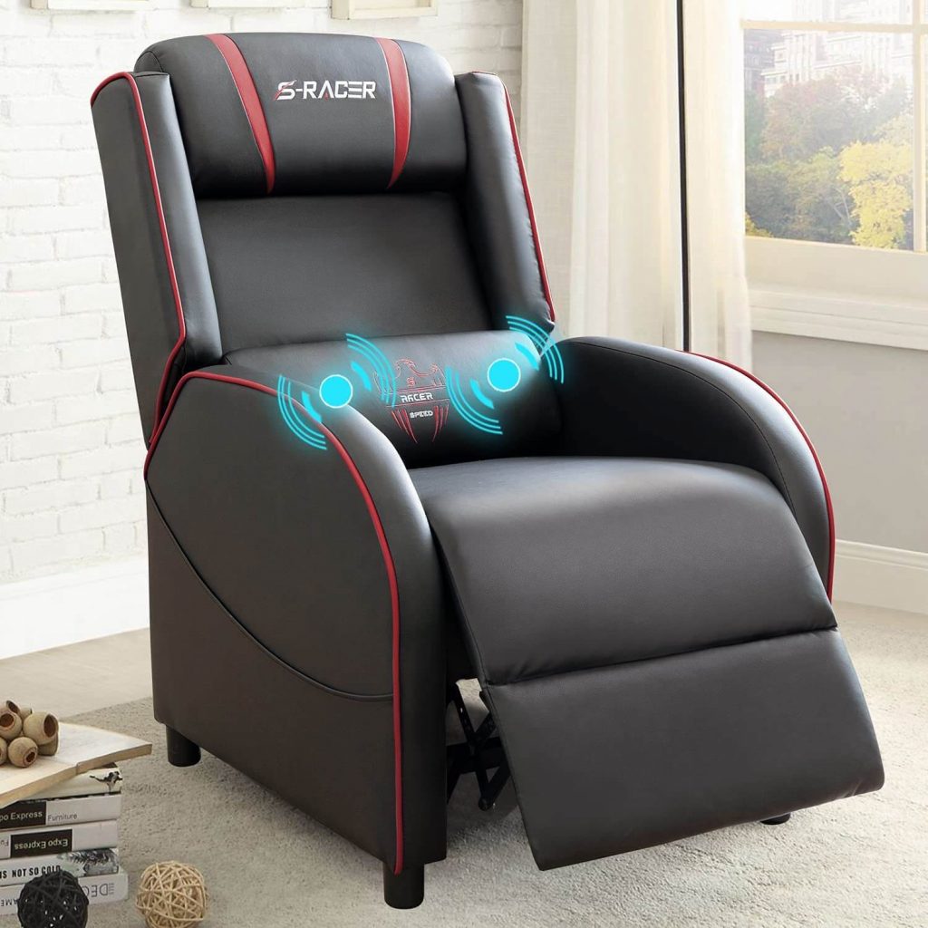 Homall Massage Gaming Recliner Chair Racing Style Single