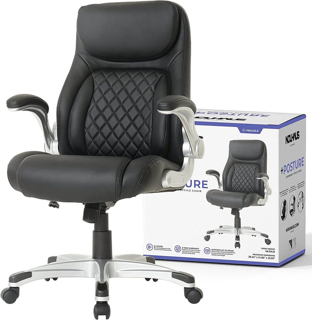 NOUHAUS +Posture Ergonomic PU Leather Office Chair