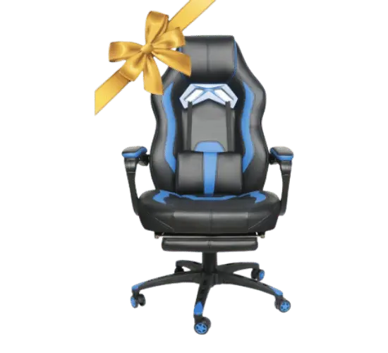 LUCKWIND Reclining Gaming Chair With Footrest