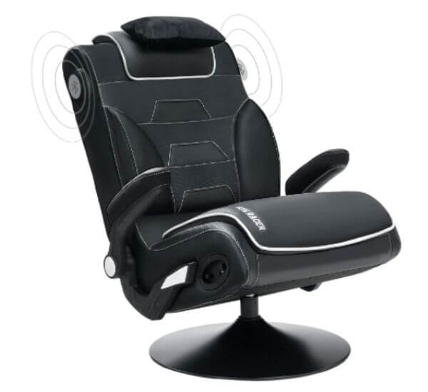 VON RACER Rocking Console Game Chair with Bluetooth Speakers