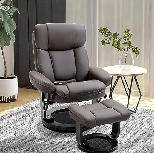 HOMCOM PU Leather Massage Sofa Recliner Chair