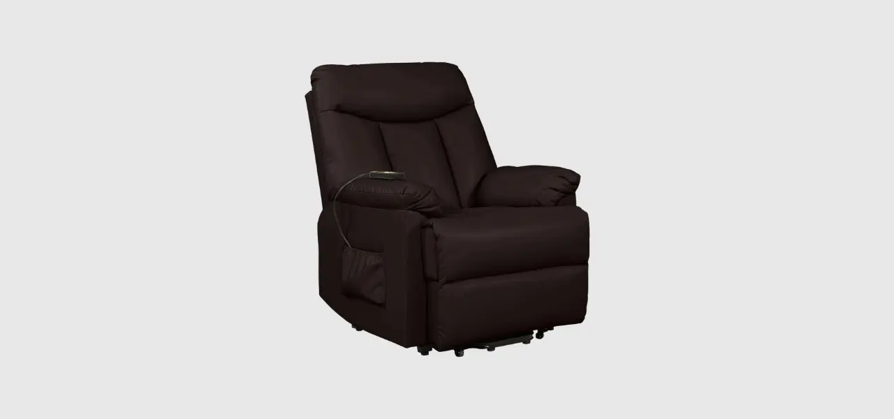 Domesis Renu Leather Power Lift Chair Recliner