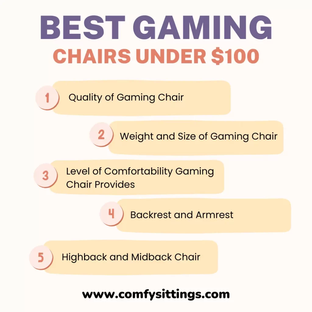 How to Choose Budget-Friendly Gaming Chair Under $100