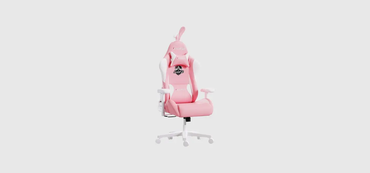 AutoFull Pink Gaming Chair