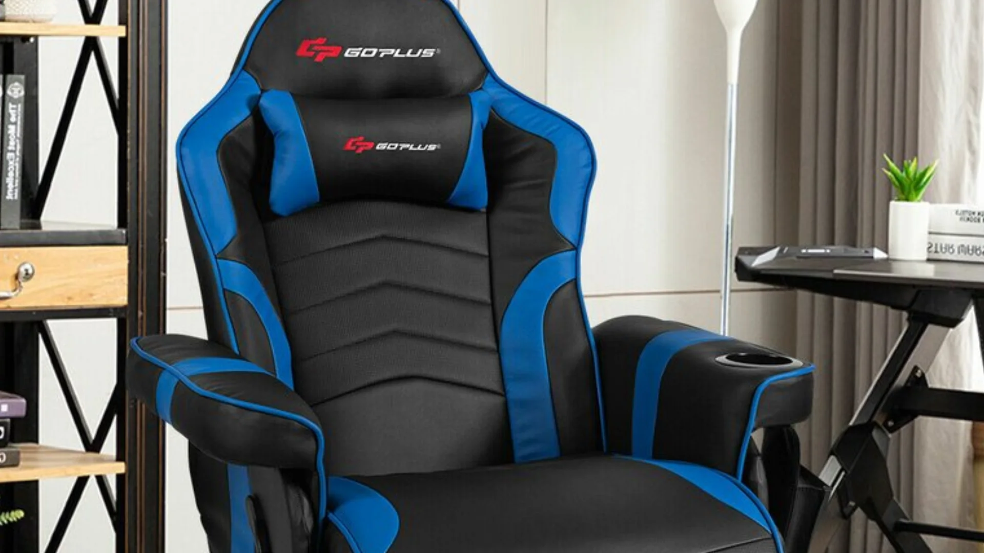 Goplus Racing Style Massage Gaming Chair