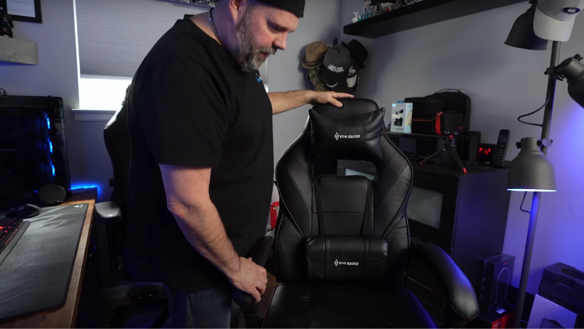 KILLABEE Massage Racing Gaming Chair