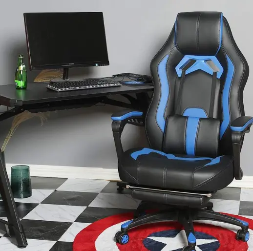 LUCKWIND Reclining Gaming Chair With Footrest