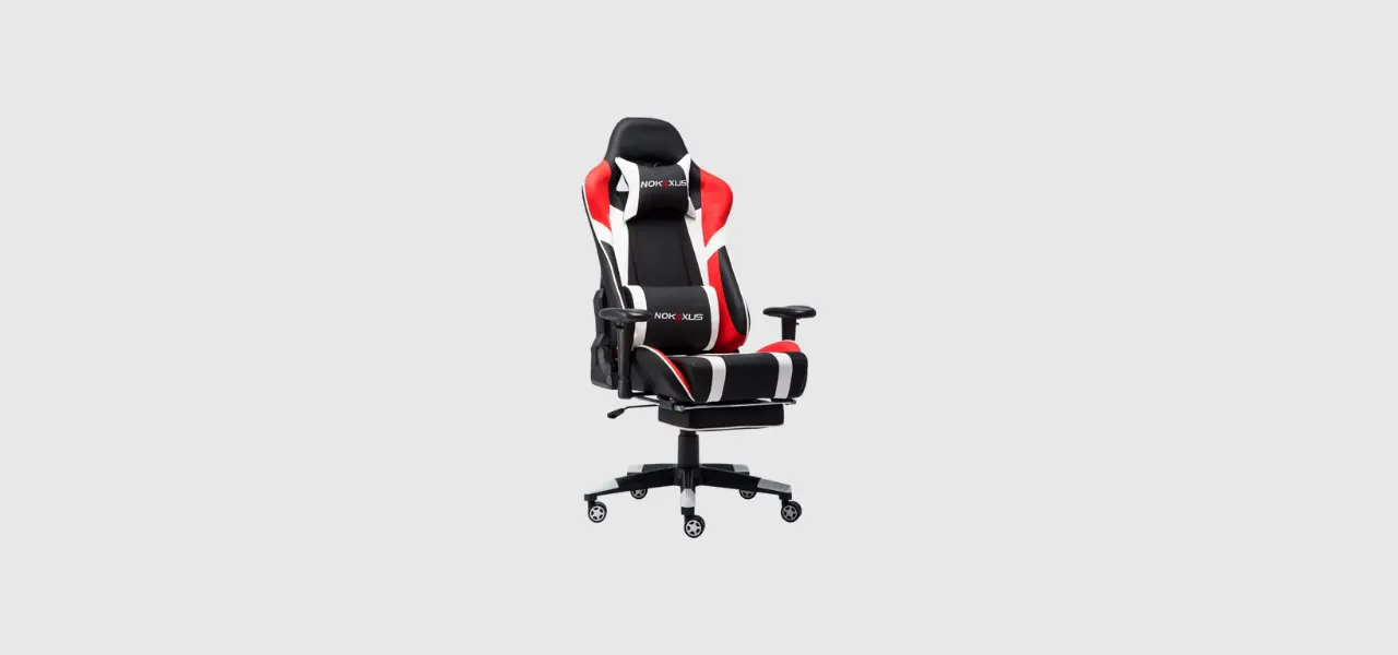 Nokaxus High-back Gaming Chair with Back Support