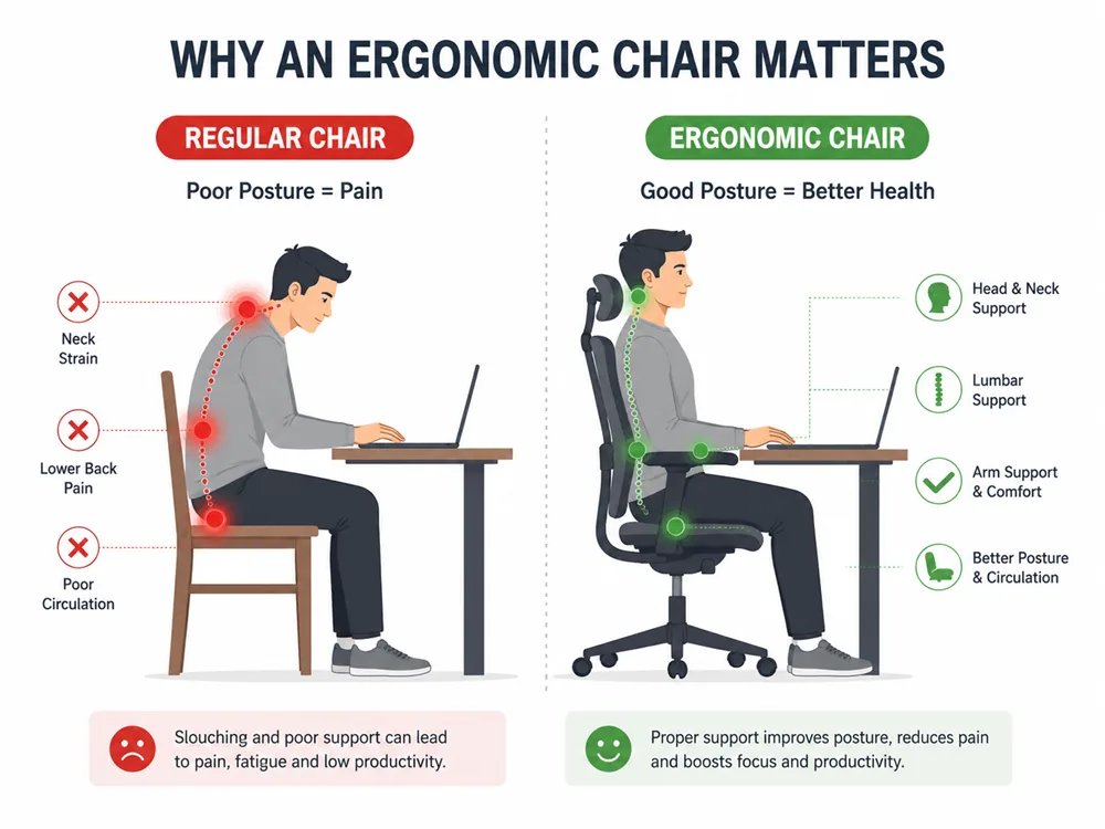 Why ergonomic chairs improve posture